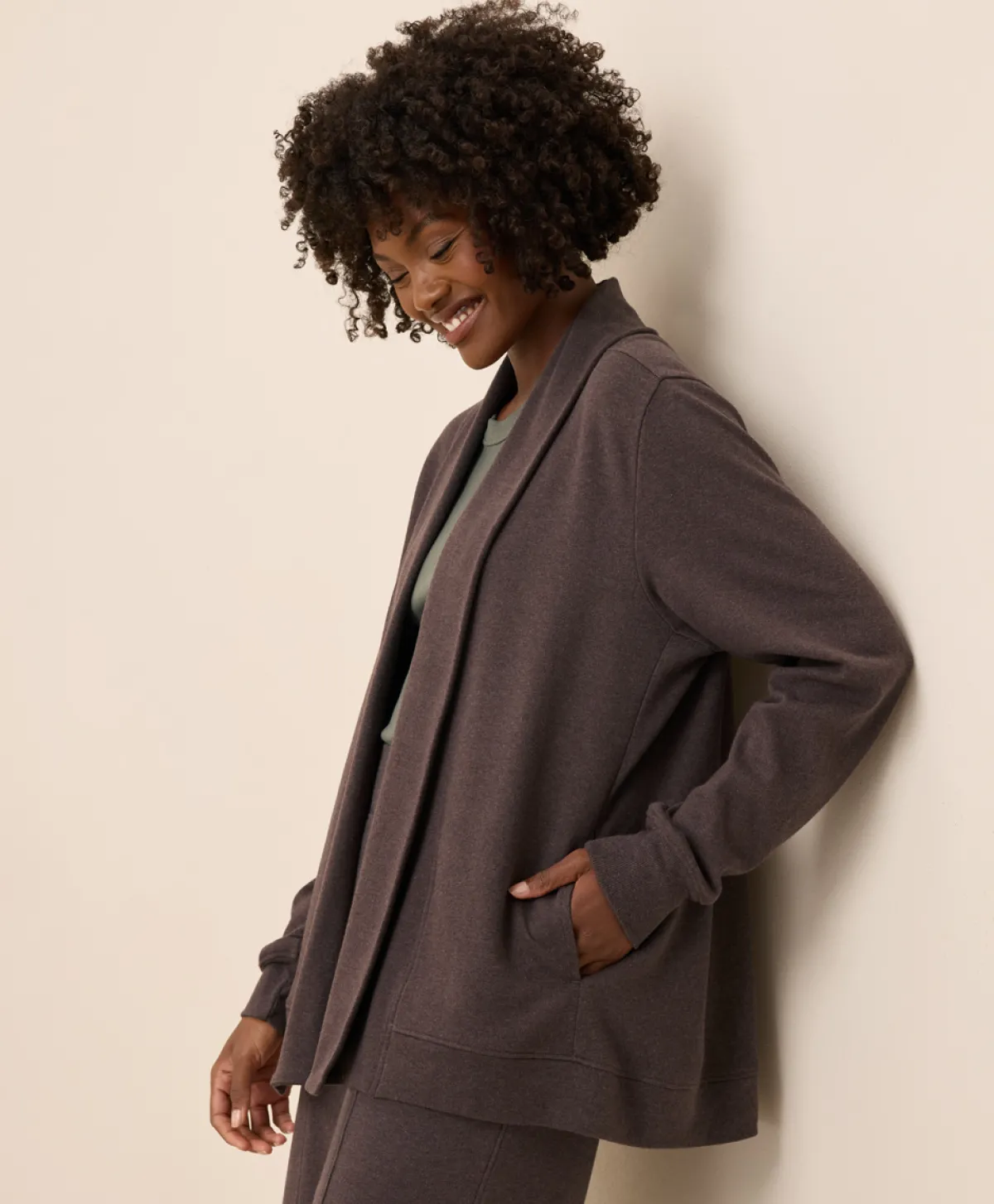 Women Pact Organic Airplane Drape Cardigan