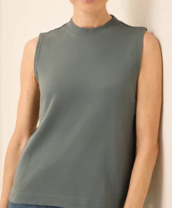 Women Pact Organic Airplane Mock Neck Shell