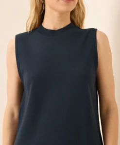 Women Pact Organic Airplane Mock Neck Shell
