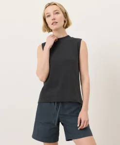 Women Pact Organic Airplane Mock Neck Shell