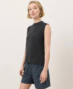 Women Pact Organic Airplane Mock Neck Shell