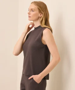 Women Pact Organic Airplane Mock Neck Shell