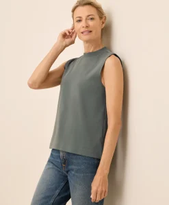 Women Pact Organic Airplane Mock Neck Shell