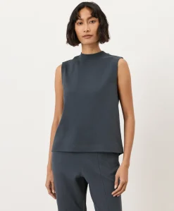 Women Pact Organic Airplane Mock Neck Shell