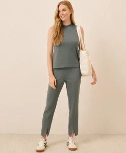 Women Pact Organic Airplane Mock Neck Shell