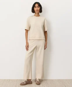 Women Pact Organic Airplane Pintuck Wide Leg Pant