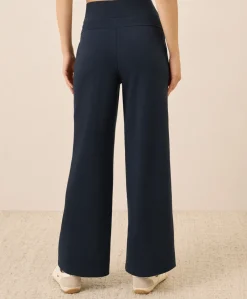 Women Pact Organic Airplane Pintuck Wide Leg Pant