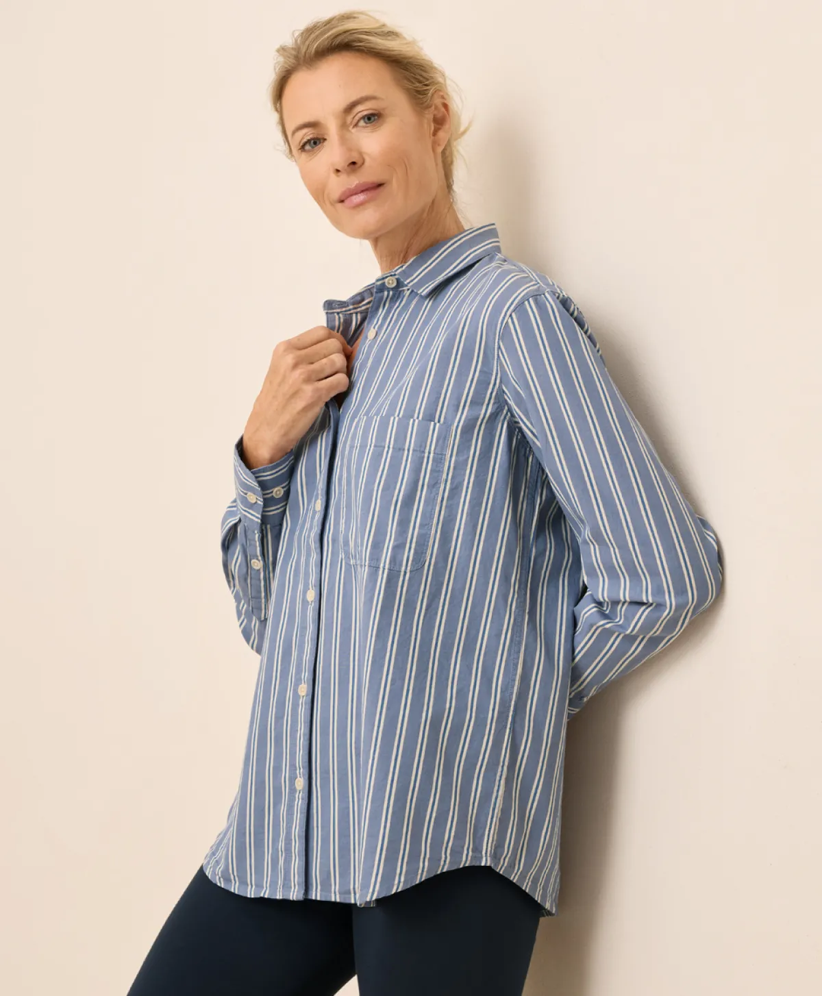Women Pact Organic All Day Poplin Classic Shirt