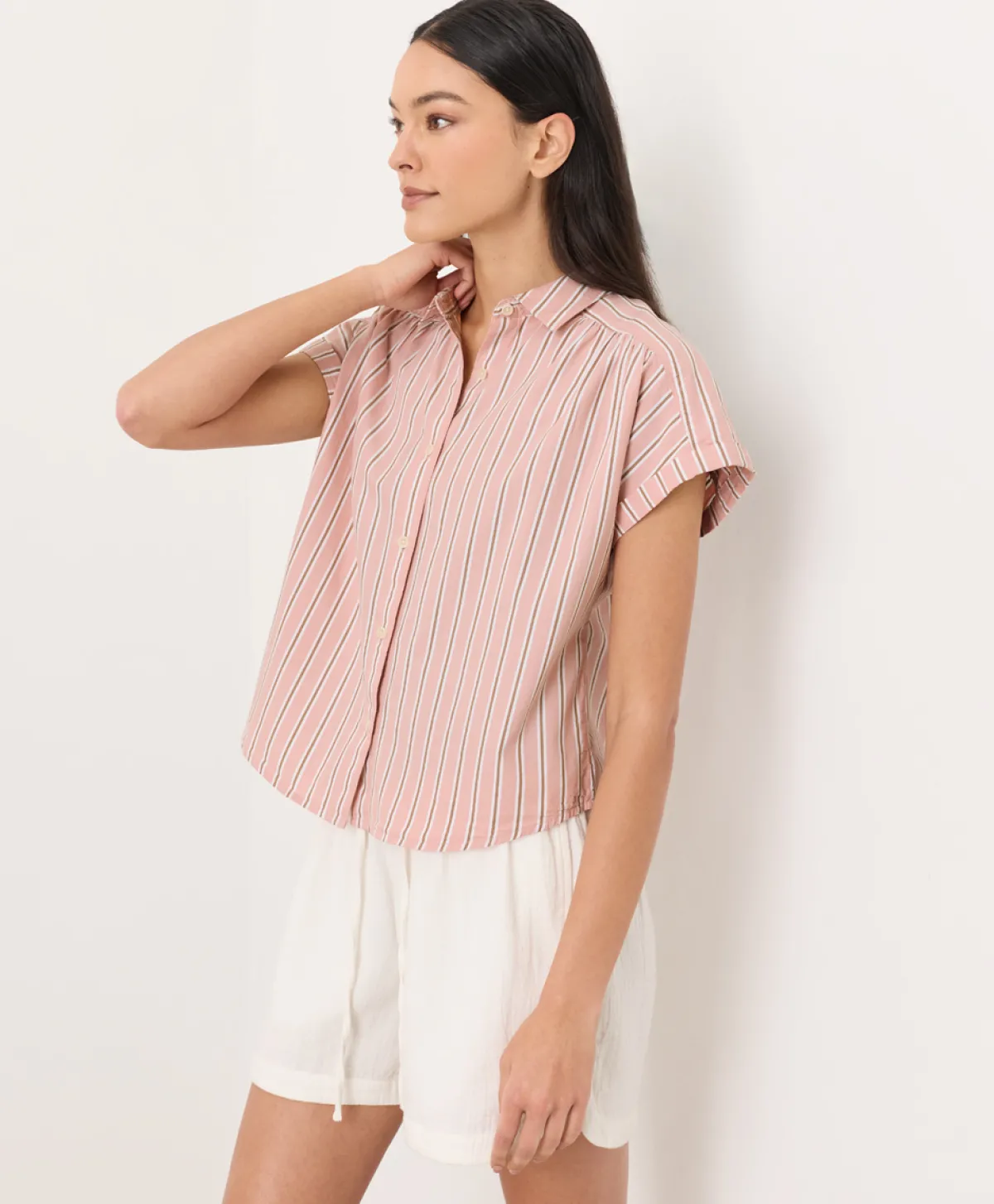 Women Pact Organic All Day Poplin Easy Shirt