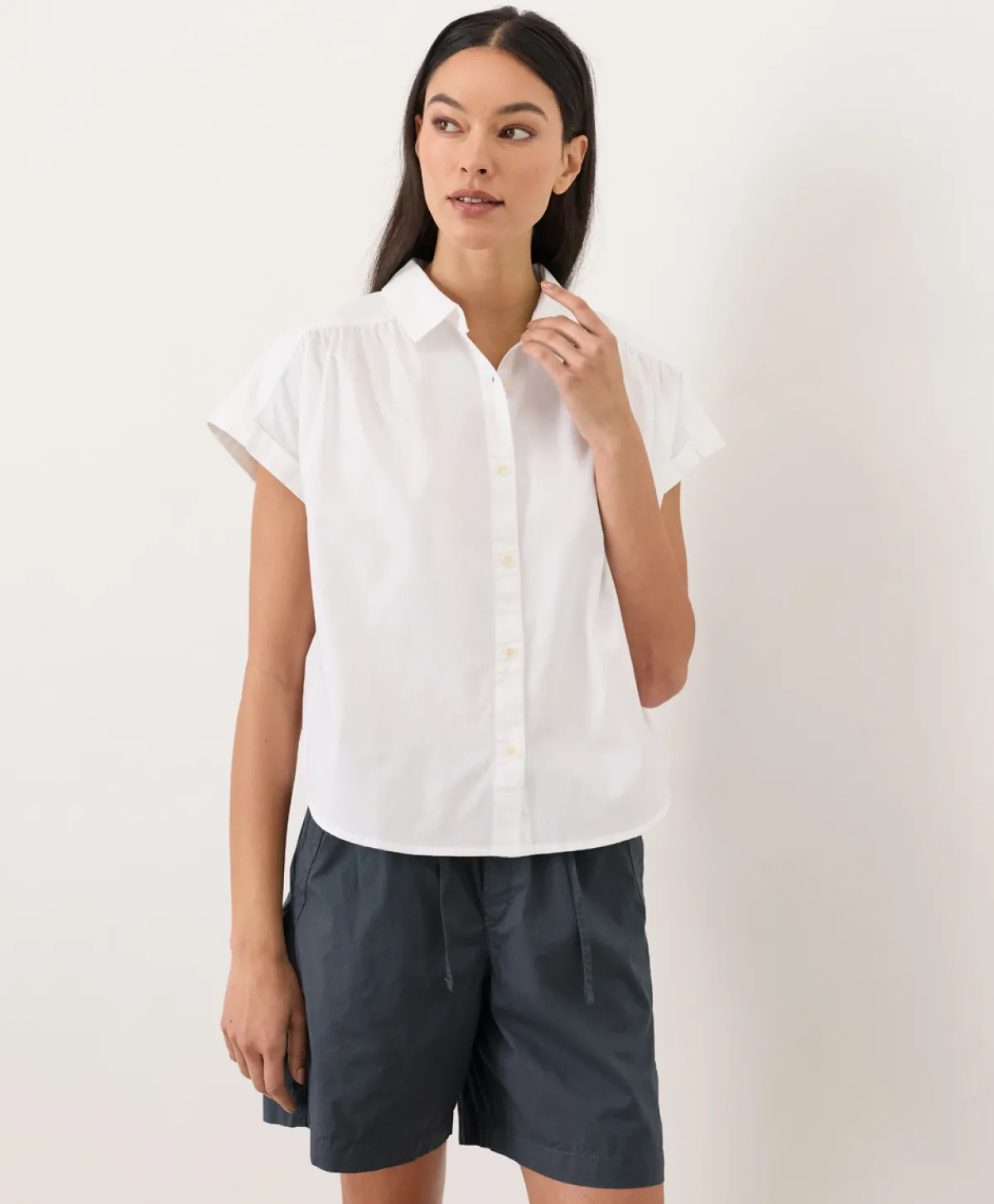 Women Pact Organic All Day Poplin Easy Shirt