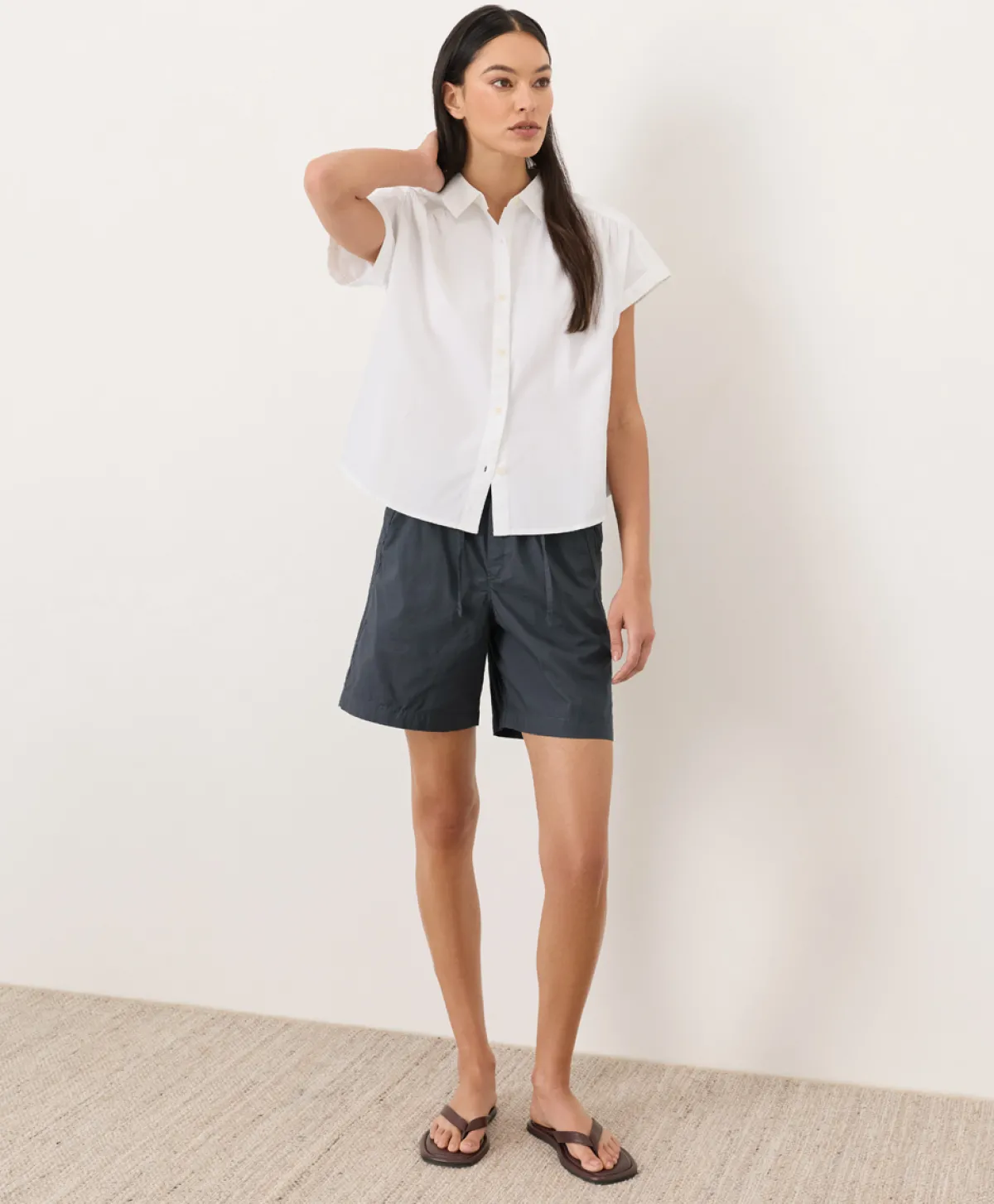 Women Pact Organic All Day Poplin Easy Shirt