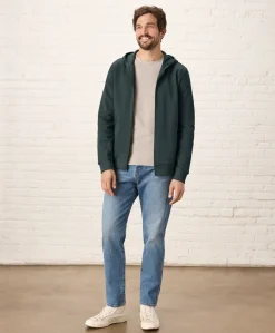 Pact Organic Brushed Fleece Zip Hoodie
