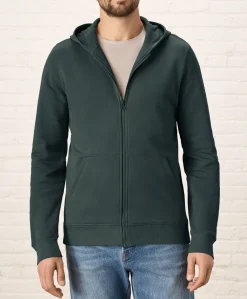 Pact Organic Brushed Fleece Zip Hoodie