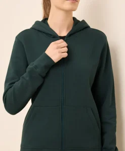 Women Pact Organic Brushed Fleece Zip Hoodie