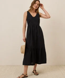Women Pact Organic Canopy Linen Blend Easy Tank Dress
