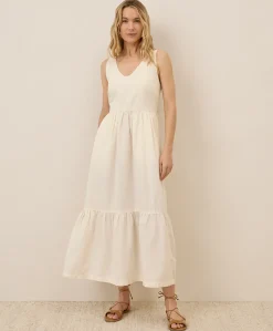 Women Pact Organic Canopy Linen Blend Easy Tank Dress