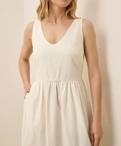 Women Pact Organic Canopy Linen Blend Easy Tank Dress