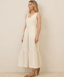 Women Pact Organic Canopy Linen Blend Easy Tank Dress