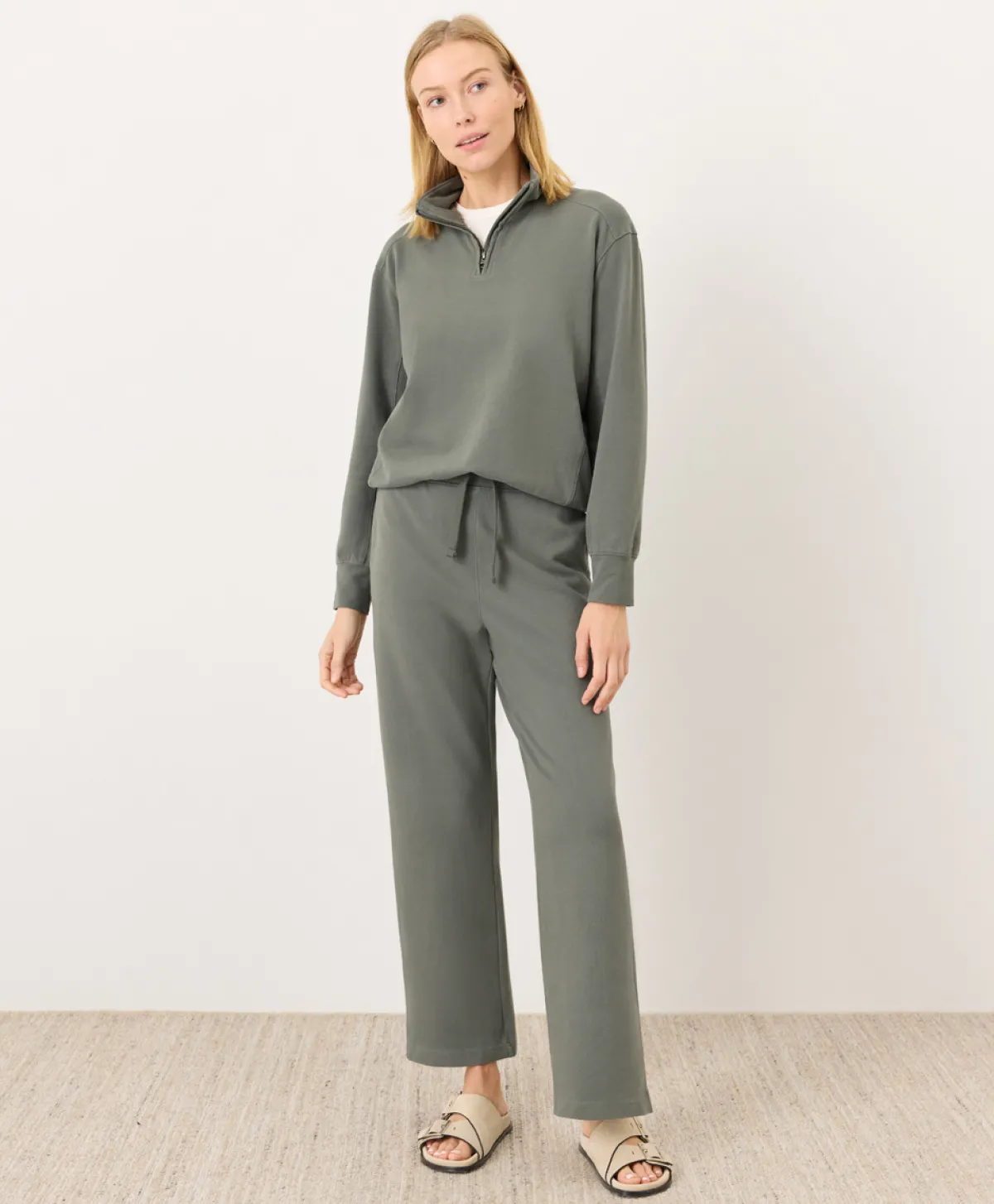 Women Pact Organic Cloudknit Quarter Zip