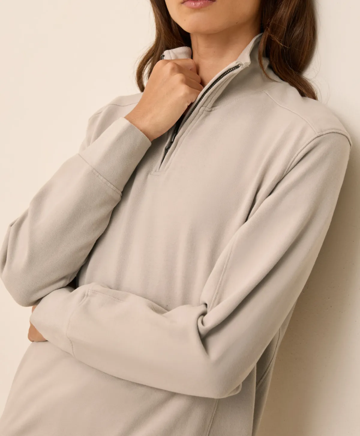 Women Pact Organic Cloudknit Quarter Zip