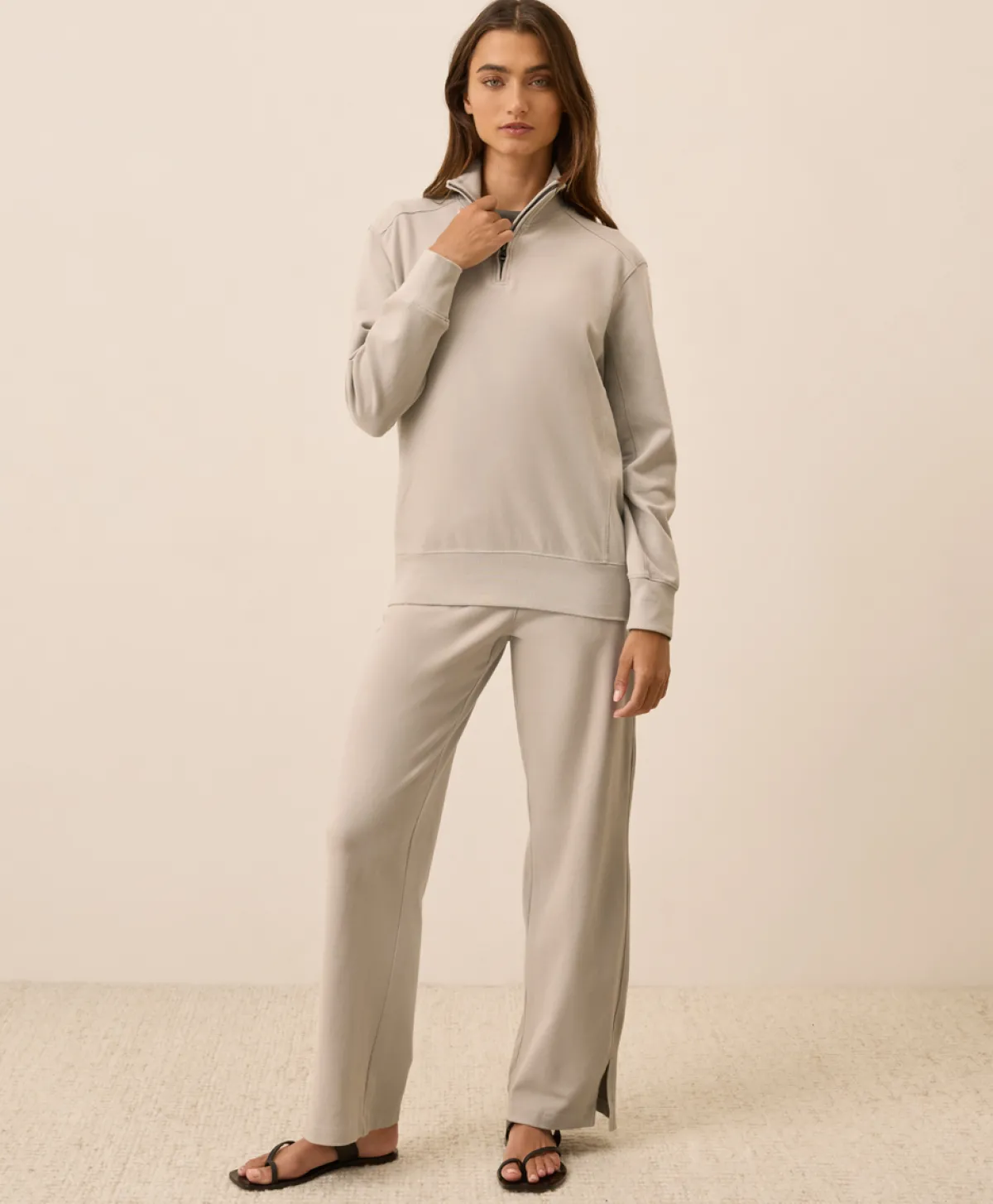 Women Pact Organic Cloudknit Quarter Zip