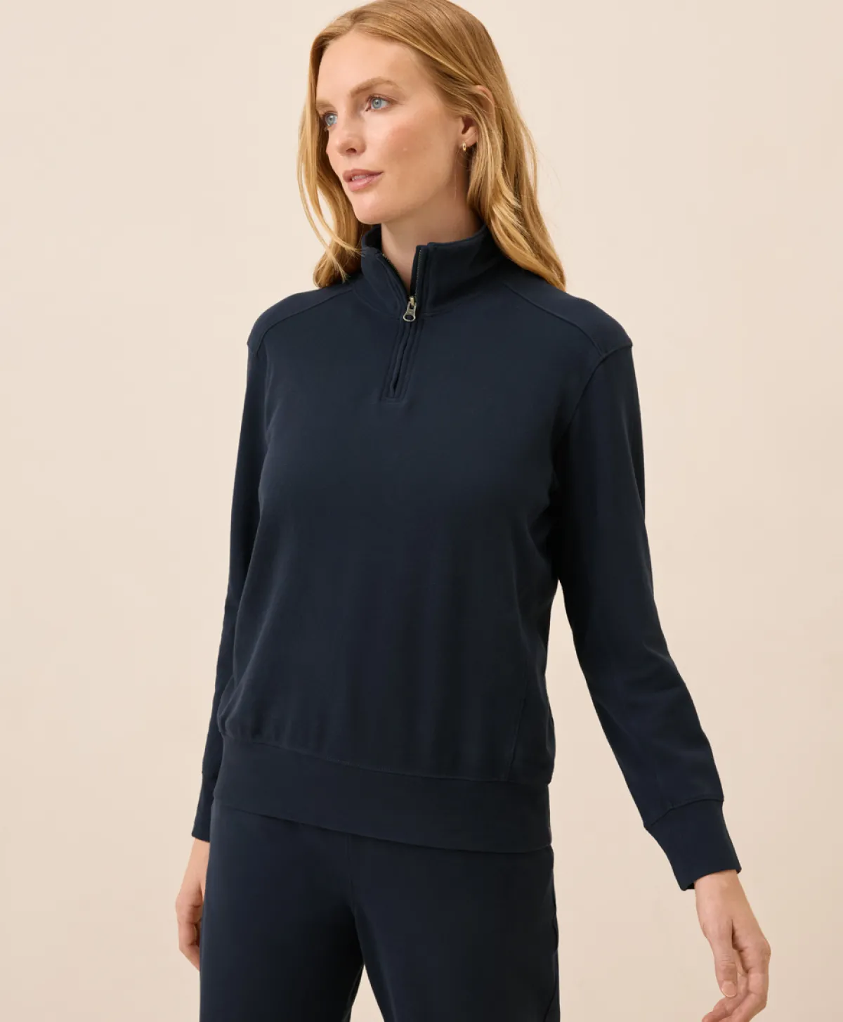 Women Pact Organic Cloudknit Quarter Zip