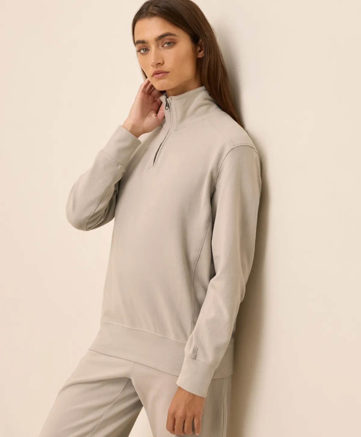 Women Pact Organic Cloudknit Quarter Zip