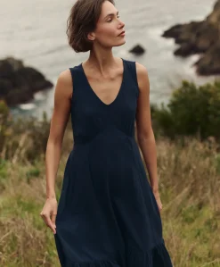 Women Pact Organic Coastal Double Gauze Beach To Brunch Maxi Dress