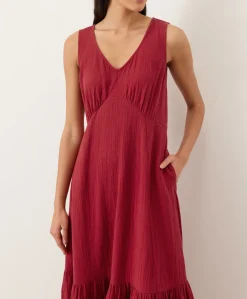 Women Pact Organic Coastal Double Gauze Beach To Brunch Maxi Dress