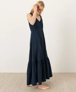 Women Pact Organic Coastal Double Gauze Beach To Brunch Maxi Dress