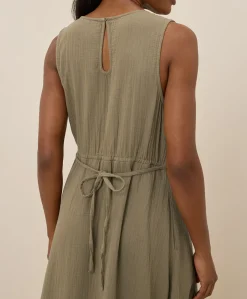 Women Pact Organic Coastal Double Gauze Beach To Brunch Maxi Dress