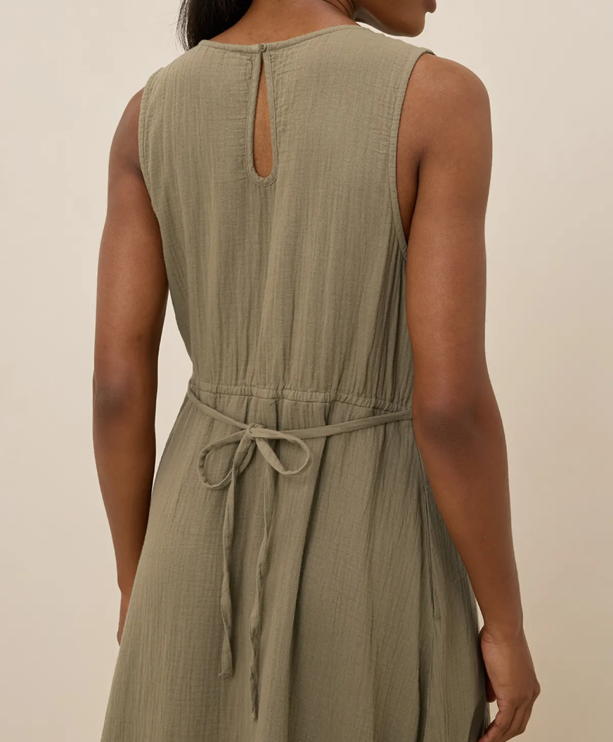Women Pact Organic Coastal Double Gauze Beach To Brunch Maxi Dress