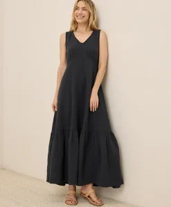 Women Pact Organic Coastal Double Gauze Beach To Brunch Maxi Dress