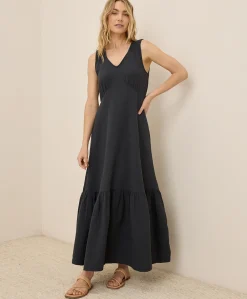 Women Pact Organic Coastal Double Gauze Beach To Brunch Maxi Dress