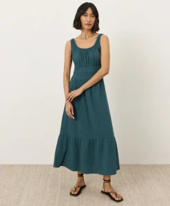 Women Pact Organic Coastal Double Gauze Cami Dress