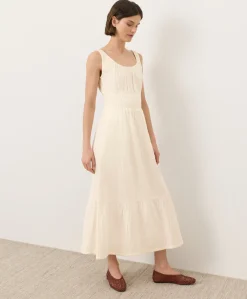 Women Pact Organic Coastal Double Gauze Cami Dress