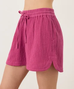 Women Pact Organic Coastal Double Gauze Curved Hem Short