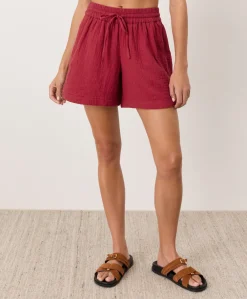 Women Pact Organic Coastal Double Gauze Curved Hem Short