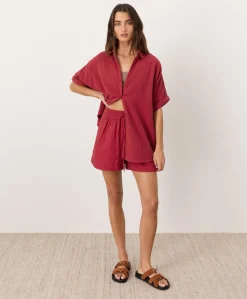 Women Pact Organic Coastal Double Gauze Curved Hem Short