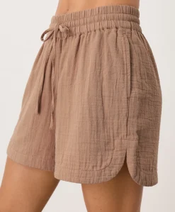 Women Pact Organic Coastal Double Gauze Curved Hem Short