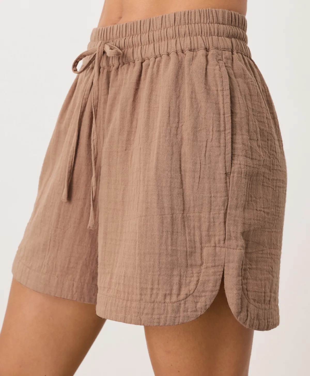 Women Pact Organic Coastal Double Gauze Curved Hem Short