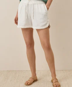Women Pact Organic Coastal Double Gauze Curved Hem Short