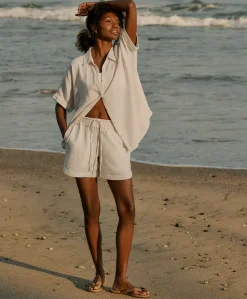 Women Pact Organic Coastal Double Gauze Curved Hem Short