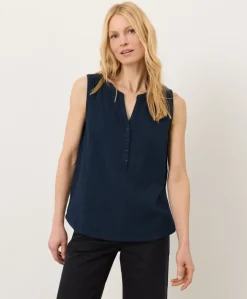 Women Pact Organic Coastal Double Gauze Henley Tank