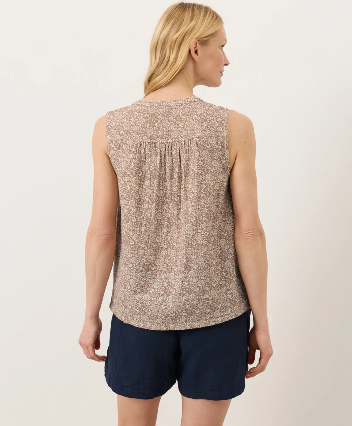Women Pact Organic Coastal Double Gauze Henley Tank