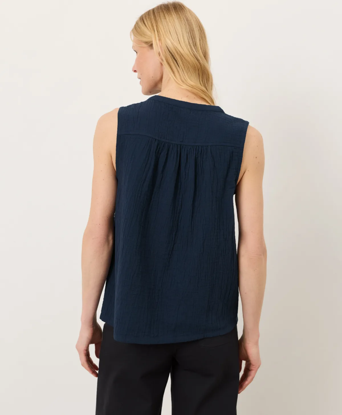 Women Pact Organic Coastal Double Gauze Henley Tank