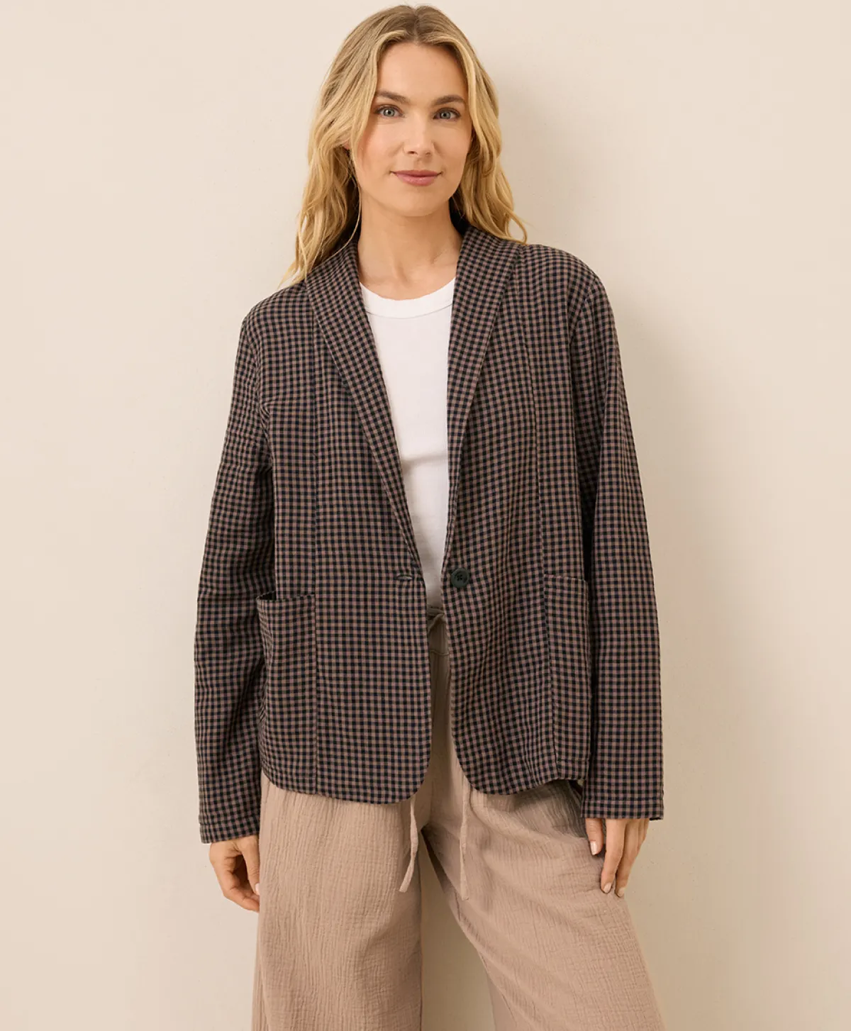 Women Pact Organic Coastal Double Gauze Lined Easy Jacket