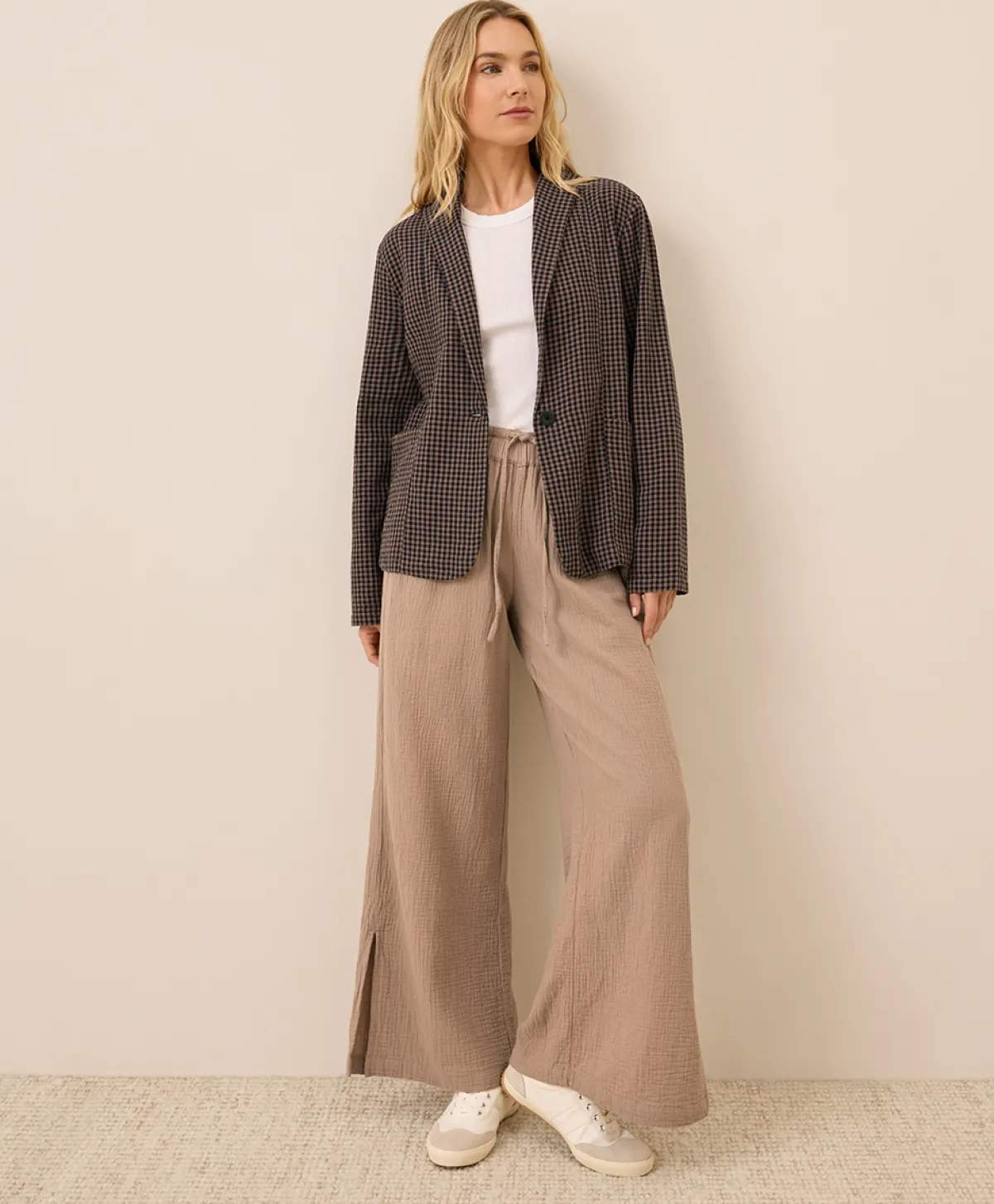 Women Pact Organic Coastal Double Gauze Lined Easy Jacket