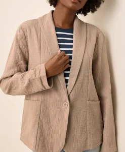 Women Pact Organic Coastal Double Gauze Lined Easy Jacket