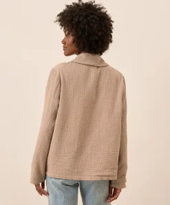 Women Pact Organic Coastal Double Gauze Lined Easy Jacket